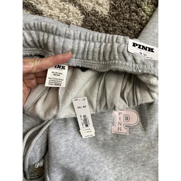 Victorias Secret Pants Size XS NEW Heather Gray Casual Athleisure Fleece Sweats - Picture 4 of 12